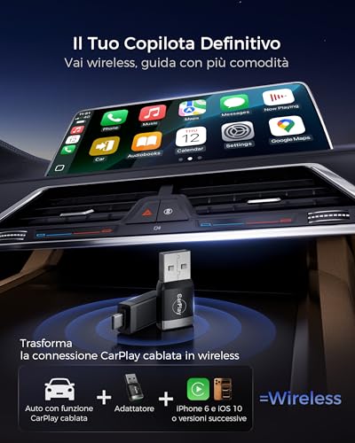Mini Adattatore CarPlay Wireless 2026 - immagine 1