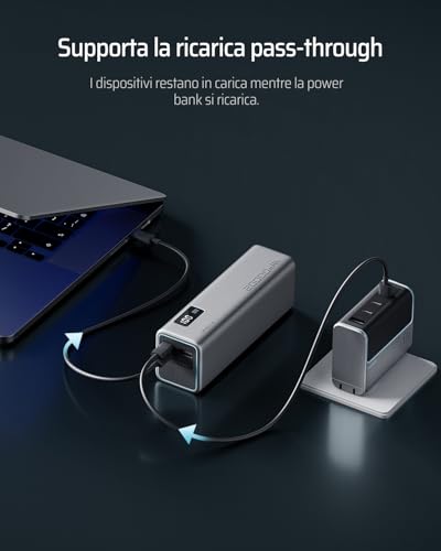CUKTECH 65W Power Bank Ricarica Rapida 20000mAh - immagine 7