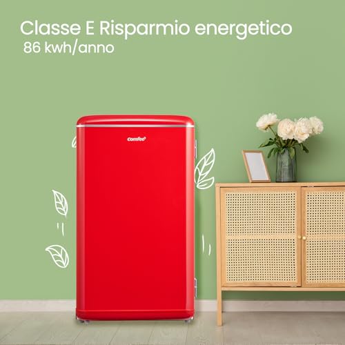 COMFEE' Frigorifero Monoporta 93L Retrò Rosso - immagine 1