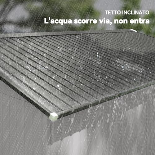 Casetta da Giardino Outsunny 12.4m² in Acciaio - immagine 5