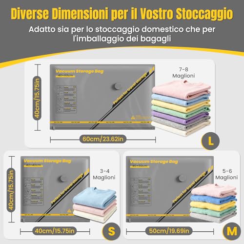 Sacchetti Sottovuoto Vestiti con Pompa Senza Fili - immagine 1