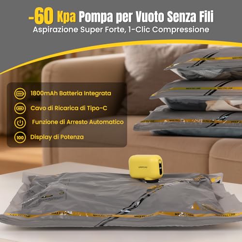 Sacchetti Sottovuoto Vestiti con Pompa Senza Fili - immagine 2