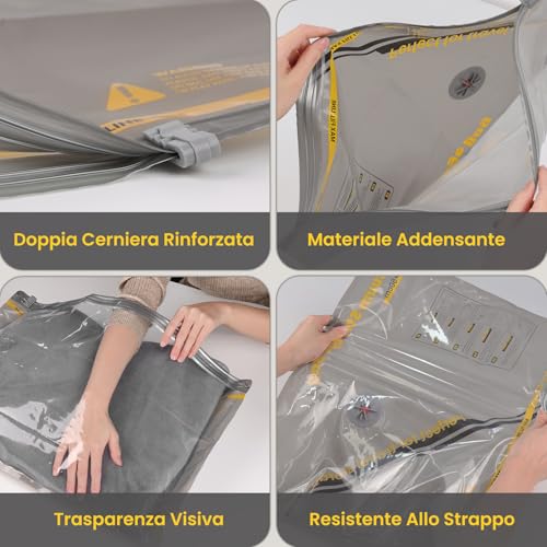 Sacchetti Sottovuoto Vestiti con Pompa Senza Fili - immagine 5
