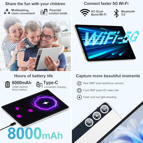 Tablet Android 14 10 Pollici 22GB RAM 128GB ROM - immagine 4