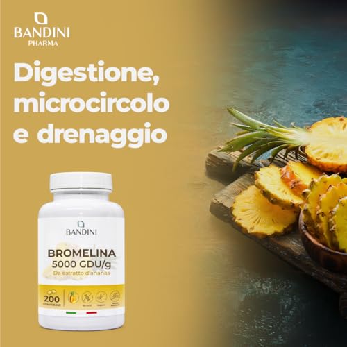 Bandini Bromelina Forte 5000 GDU/g 200 Compresse - immagine 1
