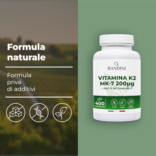 Bandini Vitamina K2 MK7 200µg 400 Compresse - immagine 3