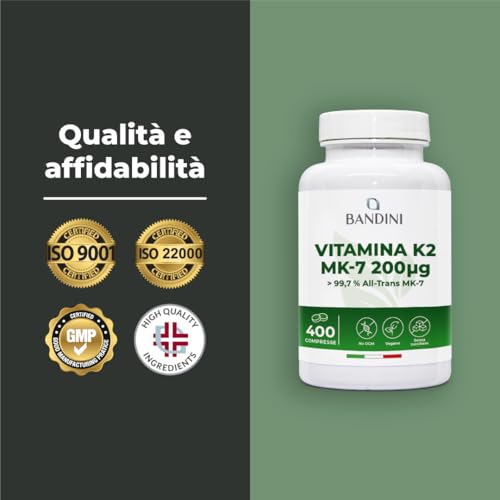 Bandini Vitamina K2 MK7 200µg 400 Compresse - immagine 5
