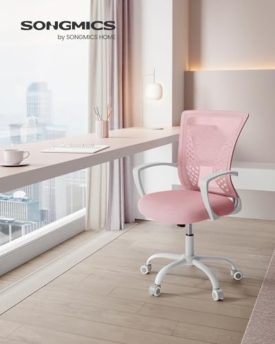 Sedia da Ufficio SONGMICS Rosa Gelatina - immagine 1