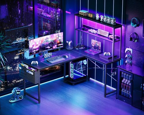 Scrivania Gaming Angolare Coleshome con LED - immagine 1