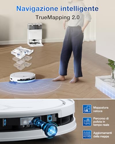ECOVACS DEEBOT T50 PRO OMNI Gen2 Robot Aspirapolvere - immagine 8