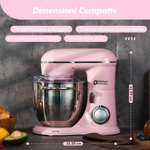 Impastatrice Planetaria Kitchen in the Box 6L - immagine 4