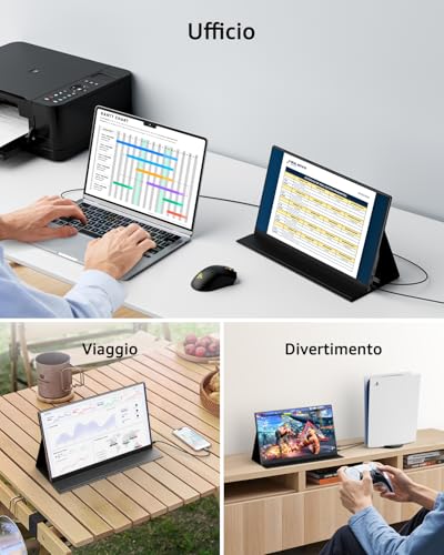 Monitor Portatile Yodoit 15,6" IPS FHD - immagine 1