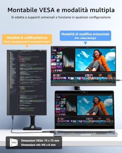 Monitor Portatile Yodoit 15,6" IPS FHD - immagine 7