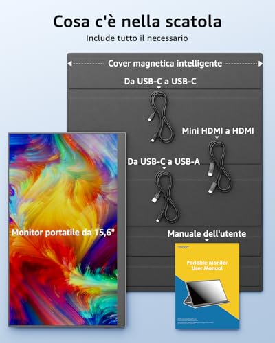Monitor Portatile Yodoit 15,6" IPS FHD - immagine 8