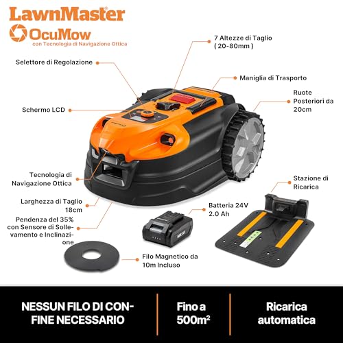 Lawnmaster OcuMow 18 Robot Tagliaerba - immagine 5