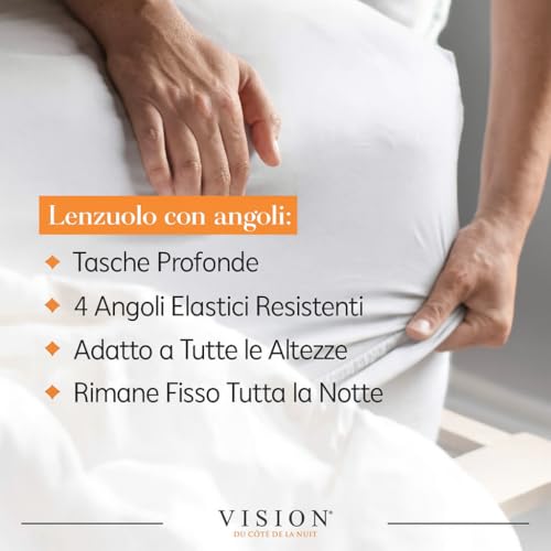 VISION Lenzuolo con angoli 100% cotone - immagine 2