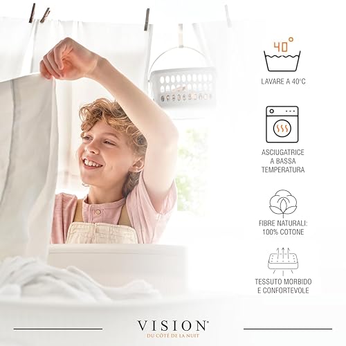 VISION Lenzuolo con angoli 100% cotone - immagine 4