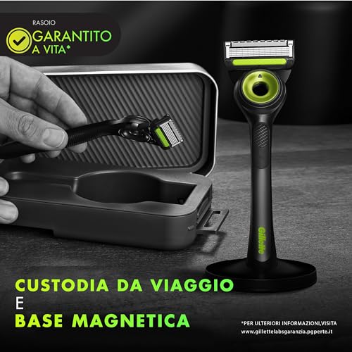 Gillette LABS Rasoio Uomo con 5 Lamette e Base Magnetica - immagine 4