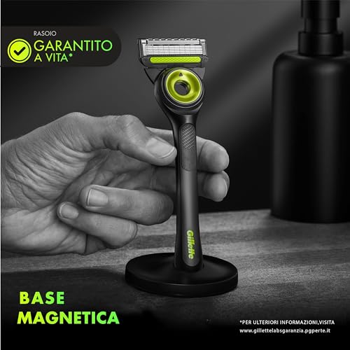 Gillette LABS Rasoio Uomo con 5 Lamette e Base Magnetica - immagine 6