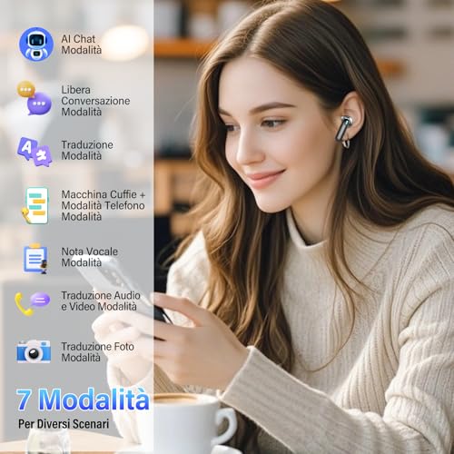 AI Cuffie Traduzione 4-in-1 - immagine 5