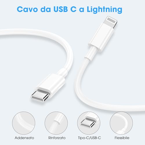 BSTOEM Cavo USB C Lightning per iPhone - immagine 1