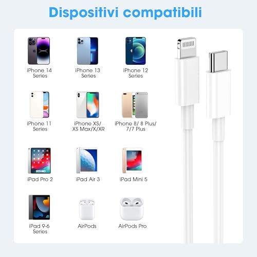 BSTOEM Cavo USB C Lightning per iPhone - immagine 2