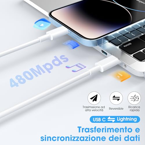 BSTOEM Cavo USB C Lightning per iPhone - immagine 4