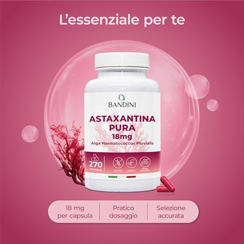 Bandini Astaxantina pura 18 mg - 270 capsule - immagine 3