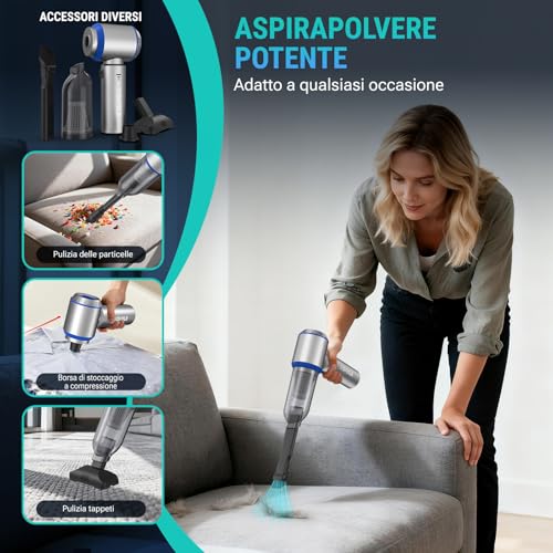 Aspirapolvere Senza Fili 4 in 1 Potente - immagine 6