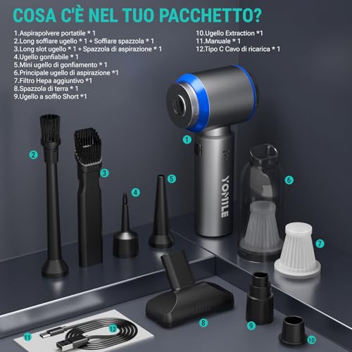 Aspirapolvere Senza Fili 4 in 1 Potente - immagine 7