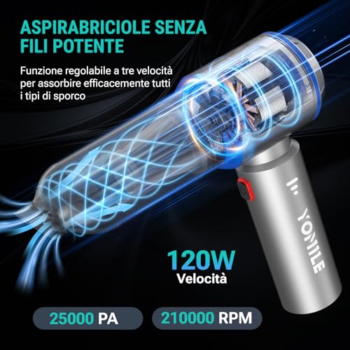 Aspirapolvere Senza Fili 4 in 1 Potente - immagine 8