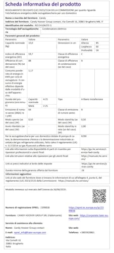 Asciugatrice Candy RapidÓ Heat Pump 10 kg - immagine 3