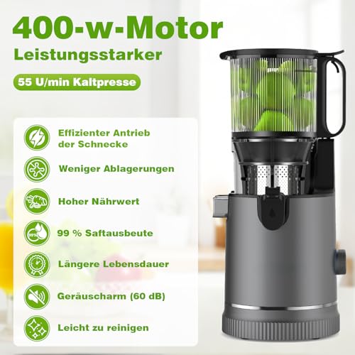 Estrattore di Succo Slow Juicer 400W - immagine 4
