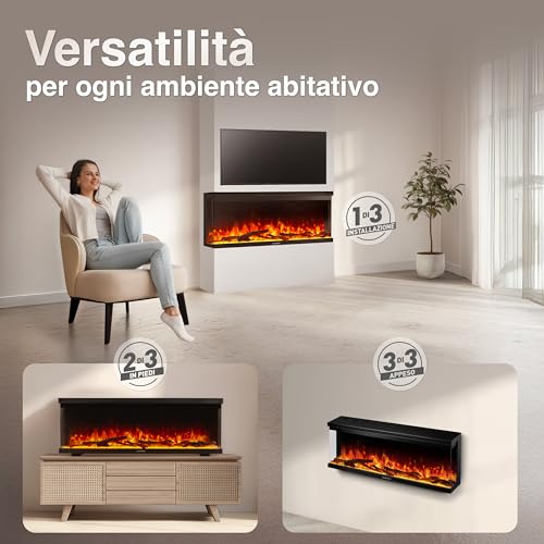 Camino elettrico LEA 3-in-1 con vista panoramica - immagine 1