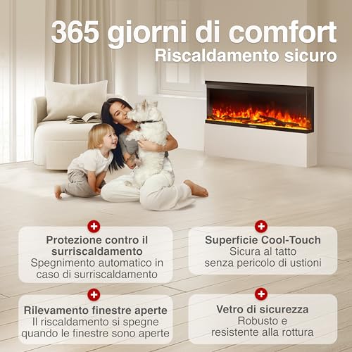 Camino elettrico LEA 3-in-1 con vista panoramica - immagine 4
