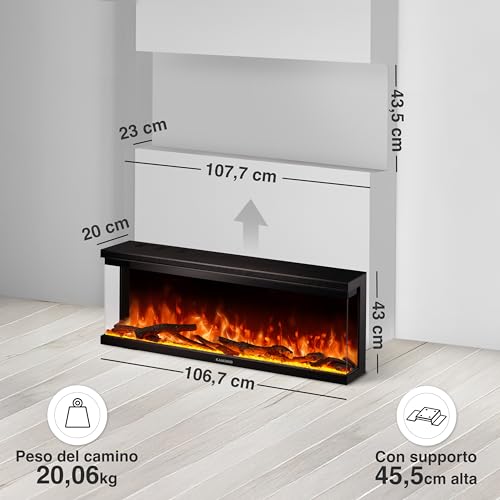 Camino elettrico LEA 3-in-1 con vista panoramica - immagine 5
