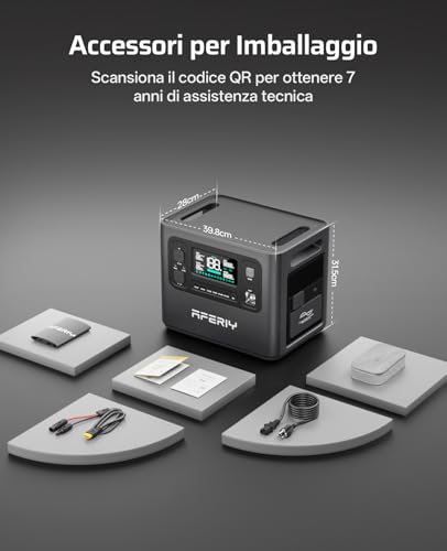 AFERIY Centrale Elettrica Portatile 2800 W - immagine 6