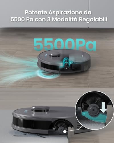 LEFANT M1 Robot Aspirapolvere e Lavapavimenti - immagine 1