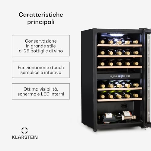 Klarstein Cantinetta Vino Refrigerata a Doppia Zona - immagine 1
