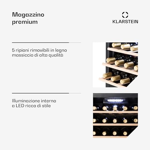 Klarstein Cantinetta Vino Refrigerata a Doppia Zona - immagine 4