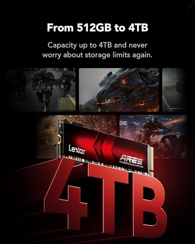 Lexar ARES SSD 512GB M.2 2280 PCIe Gen4x4 - immagine 3
