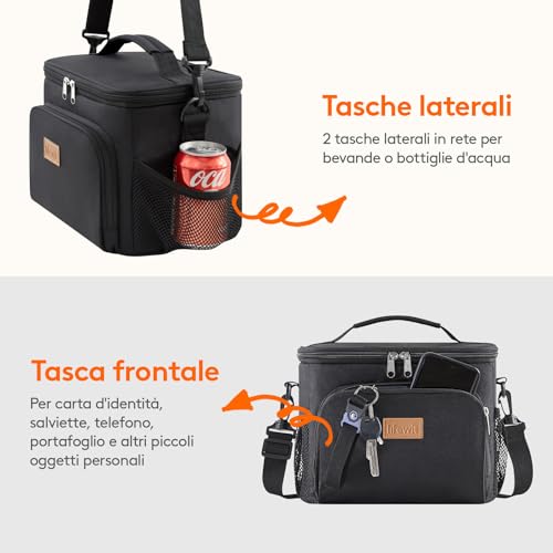 Lifewit Borsa Termica Porta Pranzo 9L - immagine 7
