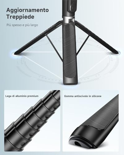 Treppiede Smartphone 180cm con Telecomando Wireless - immagine 5