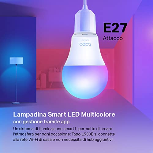 Lampadina WiFi Intelligente Tapo L530E - immagine 2