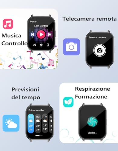 RUIMEN Smartwatch Uomo Donna Chiamate Bluetooth - immagine 3