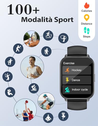 RUIMEN Smartwatch Uomo Donna Chiamate Bluetooth - immagine 4