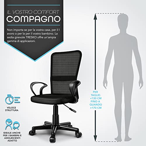TRESKO® Sedia da Ufficio Ergonomica - immagine 4
