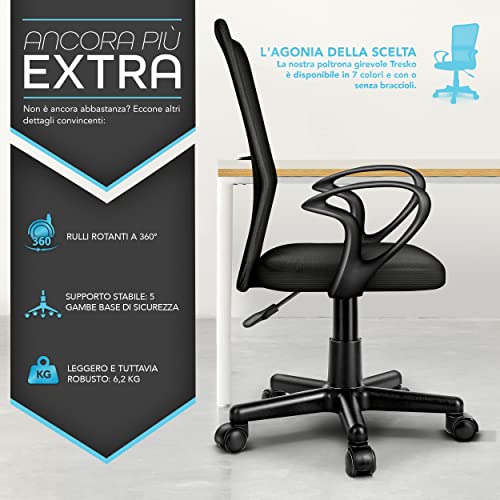 TRESKO® Sedia da Ufficio Ergonomica - immagine 5