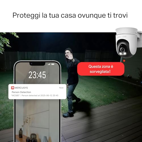 MERCUSYS MC500 Telecamera WiFi da Esterno - immagine 5