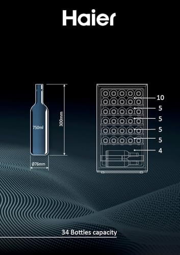 Haier Cantina Vino HWS34GGH1, 34 Bottiglie - immagine 7